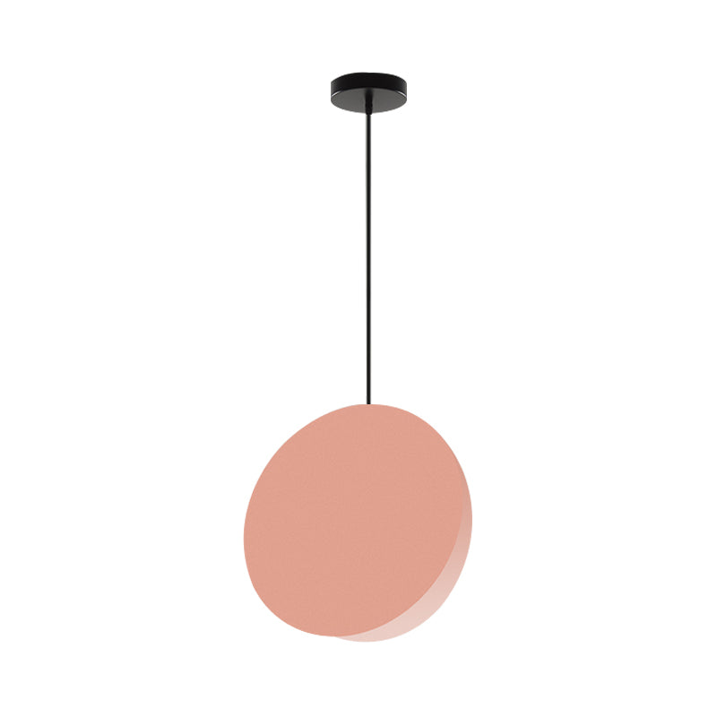 8/12W Modern Nordic Style Metal Pendant Lamp - 1 Light Black/Grey/White