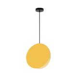 8/12W Modern Nordic Style Metal Pendant Lamp - 1 Light Black/Grey/White