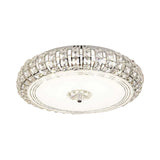Modern Chrome/Gold Led Crystal Ceiling Mounted Light Flushmount Design 15/19 Width