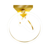 Modern Led Gold Acrylic Flush Mount Ceiling Light For Bedroom