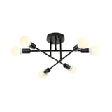 Contemporary Metal Ceiling Mount Light For Bookstore Living Rooms