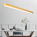 Modern Wooden Pendant Light With Led Available In 3 Sizes And Colors Wood / 4’ White