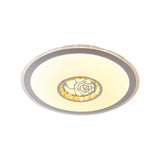 Modern Led Heart Pattern Ceiling Mounted Acrylic Flushmount Light For Bedroom