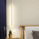 Modern Metallic Led Pendant Light With Minimalist Design In Black/Gold - Warm/White Illumination