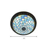 Rustic Stained Glass Sunflower Ceiling Light In Multicolor Options For Dining Room Tiffany Décor