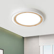 Led Macaron Style Ceiling Lamp For Boys And Girls Bedroom - Acrylic Circle Mount Light White /
