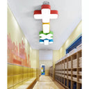18/24 Modern Led Acrylic Ceiling Lamp - Plus/Minus/Multiply/Divide Shape Mount Chandelier In