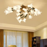 18 - Light Brass Led Ceiling Semi - Flush Mount For American Garden Inspired Living Rooms / B