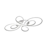 Modern Ribbons Led Ceiling Flush Mount Light In Warm/White Multiple Sizes & Colors