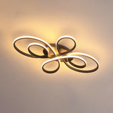 Modern Ribbons Led Ceiling Flush Mount Light In Warm/White Multiple Sizes & Colors