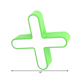 Nordic Led Flushmount Rgb Mathematical Notation Ceiling Lamp With Metal Shade