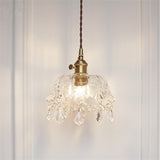 Stylish Modern Pendant Light With Clear Glass Shade And Crystal Accent Perfect For Restaurants