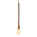 Japanese Style Wooden Deco Pendant Light In Beige For Kitchen