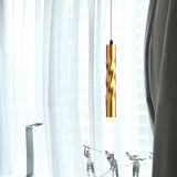 Gold Finish Modern Rope Mini Pendant Lamp - Perfect For Stair Kitchen Lighting / 12.5