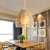 Asian Style Beige Pendant Light With Metal & Rope - Ideal For Cottage Decor Gold / C