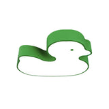 Little Duck Led Flush Mount Childrens Lamp With Colorful Acrylic Close To Ceiling Fixture
