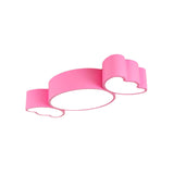 Led Candy Pendant Light For Childrens Room - Red/Pink/Yellow Flush Mount Ceiling Fixture With