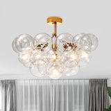Clear Glass Bubble Ceiling Light For Childs Bedroom Or Hallway - Simple Semi-Flush Mount Design 6 /