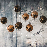 Gourd Pendant Lighting Clear Glass Ceiling Hanging Light For Office Hallway - Simple Style Single