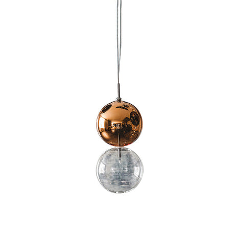 Gourd Pendant Lighting Clear Glass Ceiling Hanging Light For Office Hallway - Simple Style Single