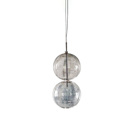 Gourd Pendant Lighting Clear Glass Ceiling Hanging Light For Office Hallway - Simple Style Single