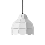 Nordic Style Metal Dome Pendant Light - Black/Grey/White | One Bulb Hanging Lamp For Dining Room