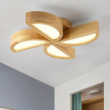 Adorable Wood Toy Windmill Ceiling Light For Kids Bedroom / 19.5 Warm