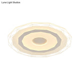 19.5’/23.5’ Ultra - Thin Ceiling Lamp Simple Style Acrylic White Led Flush Mount –