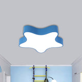 Led Acrylic Starfish Light Fixture For Kids Room - Colorful Flush Mount Recessed Lighting