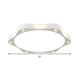 Contemporary Sun-Inspired Led Ceiling Lamp For Child Bedroom In Bright White Acrylic
