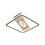 Square Nordic Flush Mount Light With Integrated Led And Warm/White Options 16-35.5 Widths