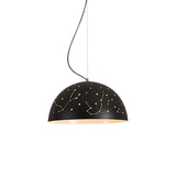 Minimalist Metal Hanging Ceiling Light With 1 Semisphere Pendant In Blue/Green/Yellow