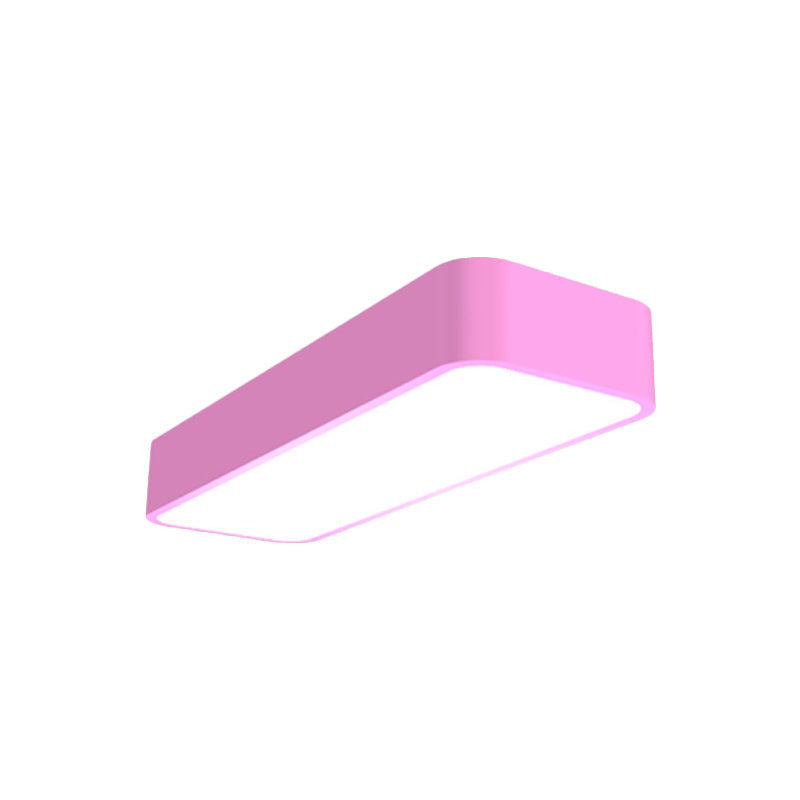 Macaron Acrylic Led Flush Mount Light: Bright & Colorful Ceiling Lighting For Kindergarten