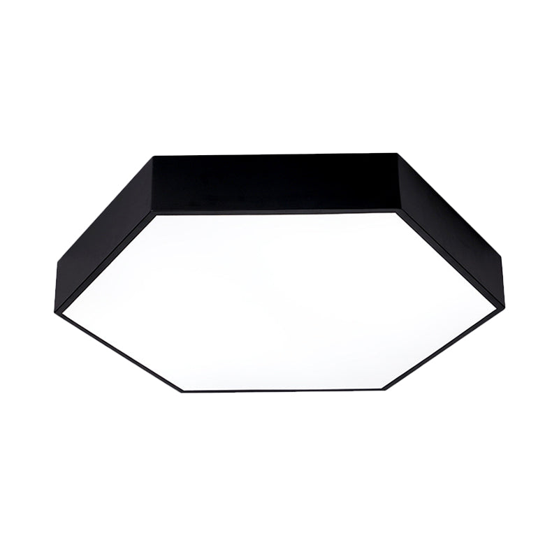 Nordic Hanging Ceiling Light: Honeycomb Gym Down Pendant In Black Led Iron Design / B