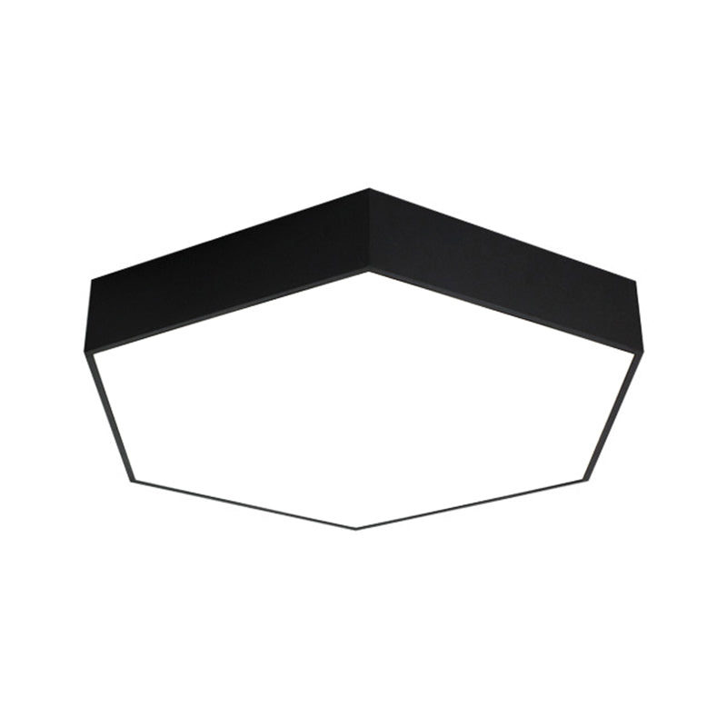 Modern Honeycomb Acrylic Led Ceiling Lamp - Black Flush Mount For Office (18/23.5/47 W) / 18