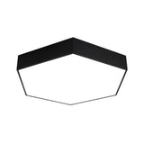 Modern Honeycomb Acrylic Led Ceiling Lamp - Black Flush Mount For Office (18/23.5/47 W) / 18