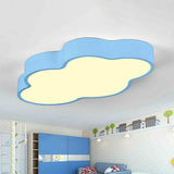 Macaron Cloud Shaped Led Ceiling Light - Acrylic 20.5/24.5 Wide White/Blue Ideal For Bedrooms