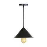 Conical Drop Pendant Dining Room Hanging Lamp In Pink/Blue/Grey With Loft Style And Rolled Edge