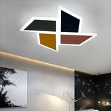 Cartoon Toy Windmill Led Ceiling Light - Acrylic Flush Mount Multicolor Ideal For Study Room