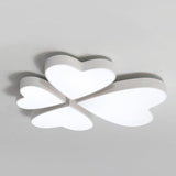 Modern Led Acrylic Flush Mount Ceiling Light For Living Room - Contemporary Lighting White /