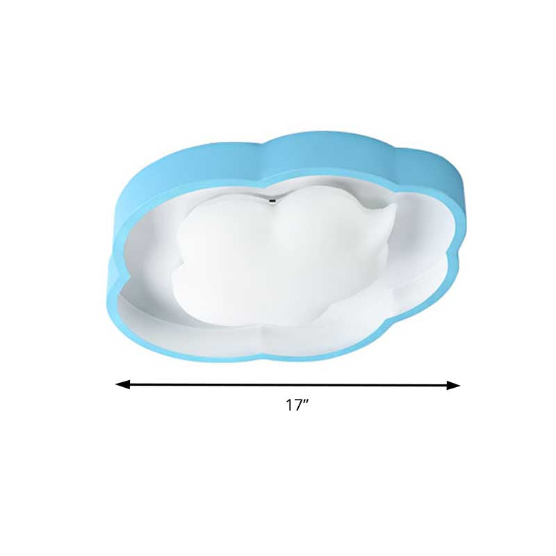 Modern Led Ceiling Fixture For Cloud-Inspired Childrens Bedroom