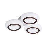 Modern Acrylic Doughnut Ceiling Flush Light With White Led - 3/6-Head Mount Fixture