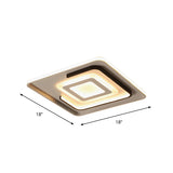 Led Ceiling Lamp - Simple Style Acrylic Ultrathin Flush Mount In Warm Or White Light