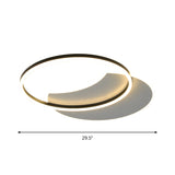 Modern White Led Flush Ceiling Light For Bedroom With Warm/White