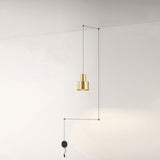 Postmodern Gold Hand-Grenade Ceiling Pendant For Bedroom Lighting