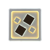White Square Living Room Ceiling Lamp - Modern Acrylic Light Fixture