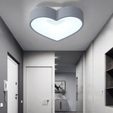 Modern Gray Acrylic Led Flush Light For Foyer Bathroom Energy-Saving Nordic Ceiling Mount Grey /