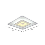 Modern Ultra-Thin Led Flush Mount Ceiling Light With Acrylic Shade – Ideal For Small Or Large
