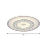 Modern Ultra-Thin Led Flush Mount Ceiling Light With Acrylic Shade Ideal For Small Or Large Living