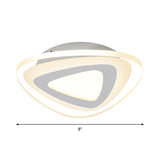 Sleek Led Ceiling Light With Acrylic Shade For Narrow Spaces